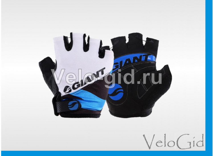 Перчатки велосипедные Giant M Blue